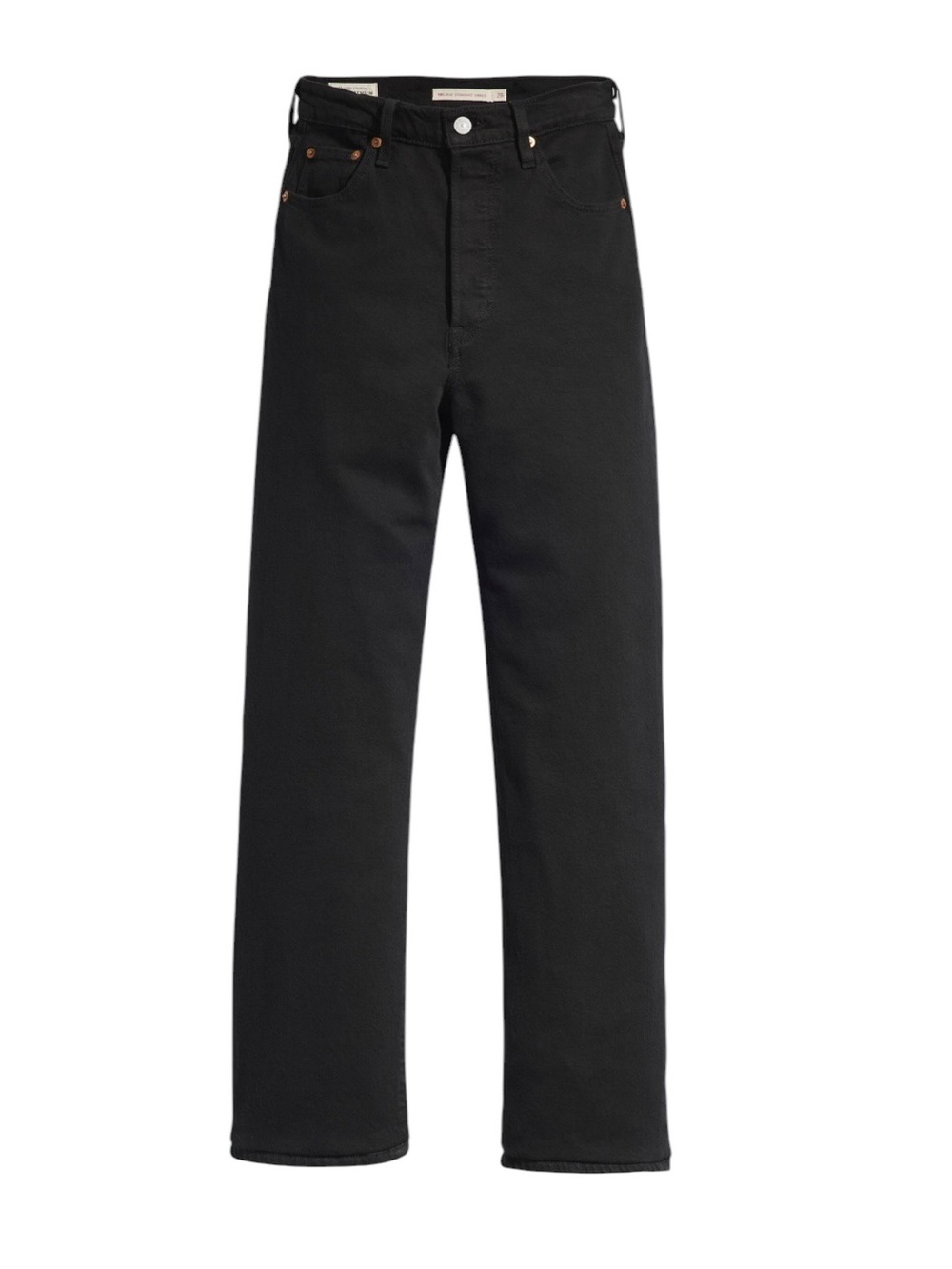 Levi’s Ribcage Straight button fly black jeans size 26 excellent condition - Picture 4 of 15